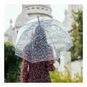 Parasol przezroczysty długi kopuła dots tree - 3