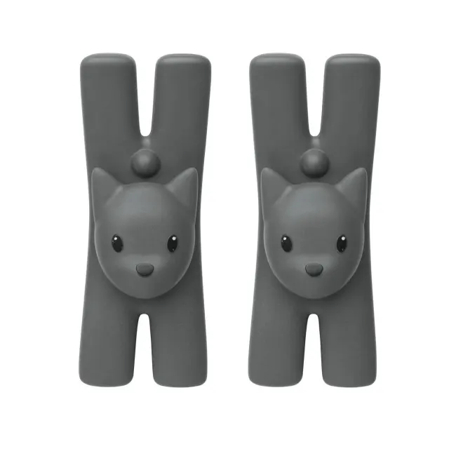 Set of 2 Black Lampo Clips