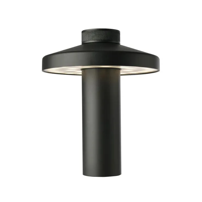 Turn T LED Lamp 22cm Black