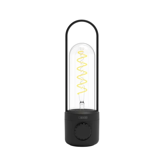 Coil LED Lamp 28cm Black
