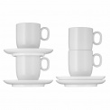 Set of 2 Barista Cups with Saucer 170ml for cafe creme - 3