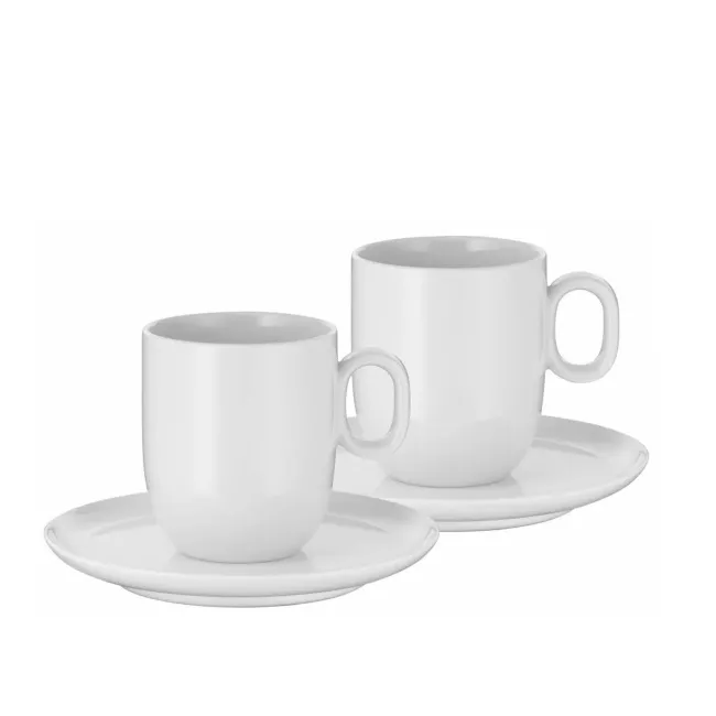Komplet 2 filiżanek ze spodkiem Barista 170ml do cafe creme
