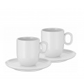 Set of 2 Barista Cups with Saucer 170ml for cafe creme