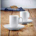 Set of 2 Barista Cups with Saucer 170ml for cafe creme - 2