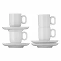Komplet 2 filiżanek ze spodkiem Barista 60ml do espresso - 3