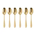 Komplet 6 łyżeczek Velvet PVD do espresso Gold