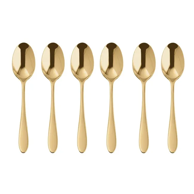 Komplet 6 łyżeczek Velvet PVD do espresso Gold