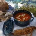 Garnek żeliwny Cocotte 20cm 2,2l kwiat wiśni - 9