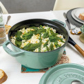 Garnek żeliwny Cocotte 20cm 2,2l kwiat wiśni - 14