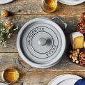 Garnek żeliwny Cocotte 20cm 2,2l kwiat wiśni - 7