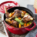 Garnek żeliwny Cocotte 20cm 2,2l kwiat wiśni - 8