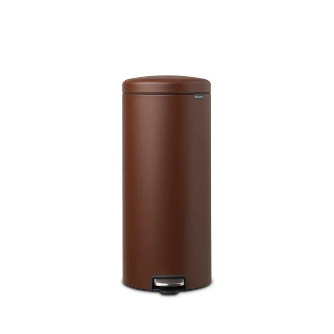 NewIcon 30l Trash Can Mineral Cosy Brown