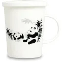 Kubek 300ml z zaparzaczem Panda - 1