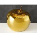 Dekoracja jabłko 14cm złote - 2
