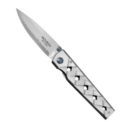 Nóż Shinra Katana Damascus 7cm składany