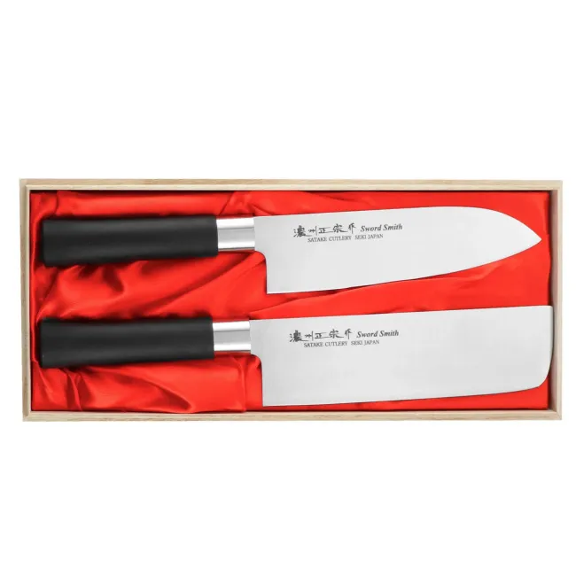 Zestaw 2 noży Saku PP Santoku + Nakiri