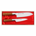 Set of 2 Masamune Santoku + Utility Knife - 1