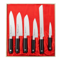 Set of 6 Sword Smith Knives in Wooden Box - 1