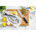 Nóż All * Star 18cm Santoku z rowkami czarny - 10