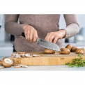 Nóż All * Star 18cm Santoku z rowkami czarny - 7