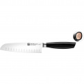 Nóż All * Star 18cm Santoku z rowkami różowy - 1
