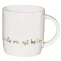 Linia Mug 350ml La vie est belle