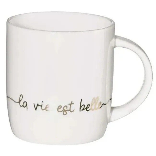 Linia Mug 350ml La vie est belle