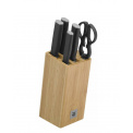 Kineo 4-knife Set + scissors in block - 1