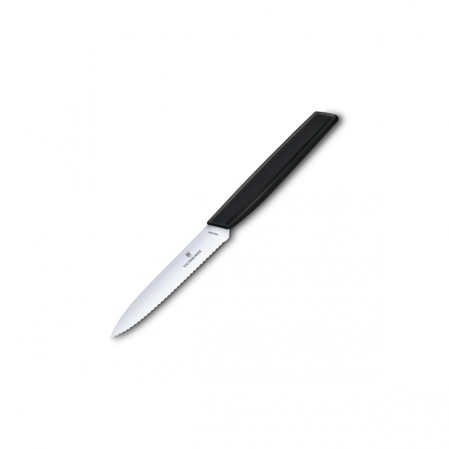 Swiss Modern 10cm Vegetable and Fruit Knife Black