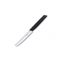 Swiss Modern 11cm Serrated Knife Black - 1