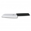 Swiss Modern 17cm Santoku Knife Black - 3