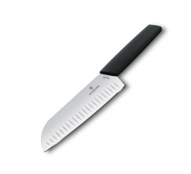 Nóż Swiss Modern 17cm Santoku czarny