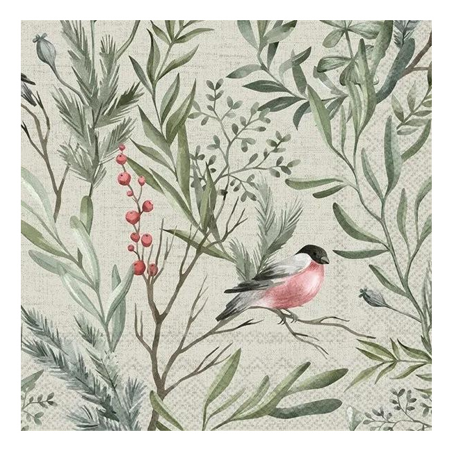 Napkins 25x25cm Winter Greens 20pcs.