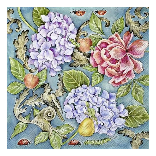 Napkins 33x33cm Roslyn Garden 20pcs.
