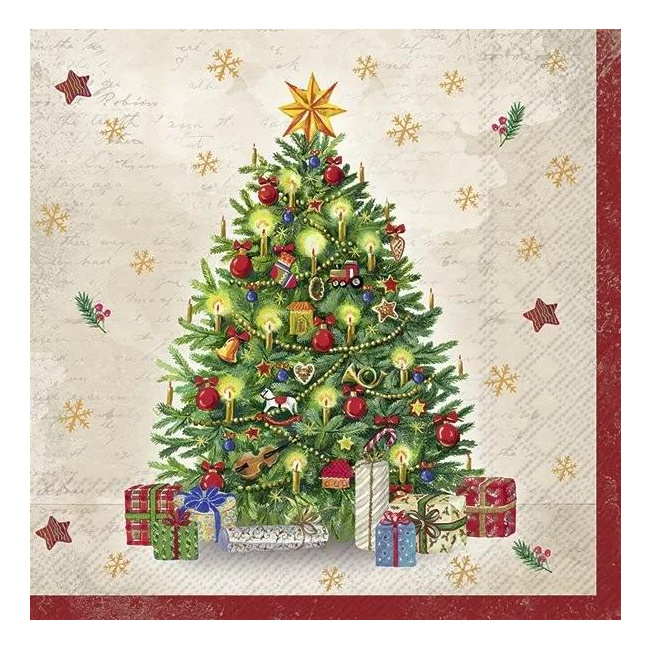 Napkins 33x33cm Festive Tree 20pcs.