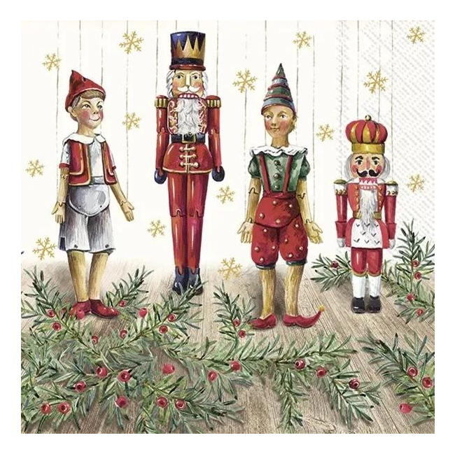 Napkins 33x33cm Gepetto's Christmas 20pcs.