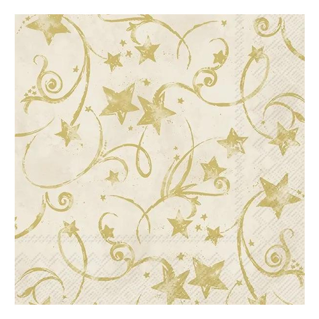 Napkins 33x33cm Star Garland 20pcs.