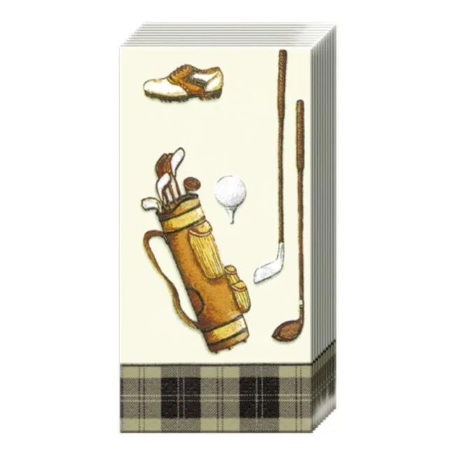 Napkins Golf 21x21cm 10pcs.
