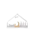 Szopka Bark for Christmas 23x13x10cm White - 1