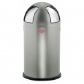 Push Two 50L New Silver Trash Can - 1