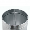 Push Two 50L New Silver Trash Can - 2