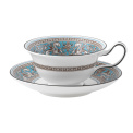 Florentine Turquoise Cup with Saucer 170ml for tea - 1