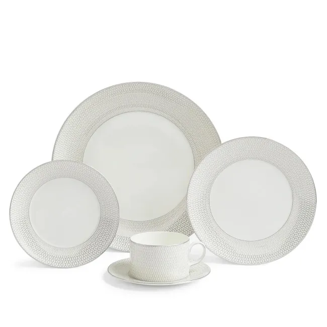 Zestaw obiadowy Gio Platinum dla 1 osoby - 5 elementów