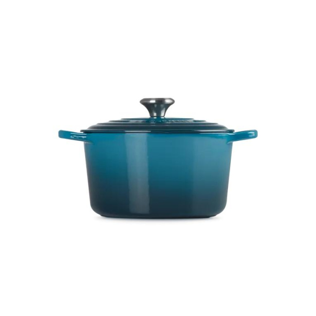 Cast Iron Pot 24cm 5L Deep Teal