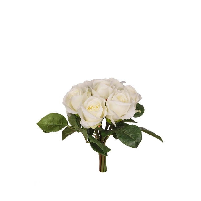 Bukiet róż 22cm biały - 1