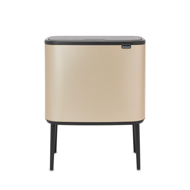 Kosz Bo Touch 36l złoty metalic - 1