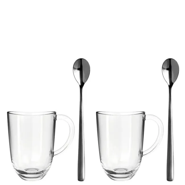 Komplet 2 kubków Napoli 380ml + łyżeczki - 1