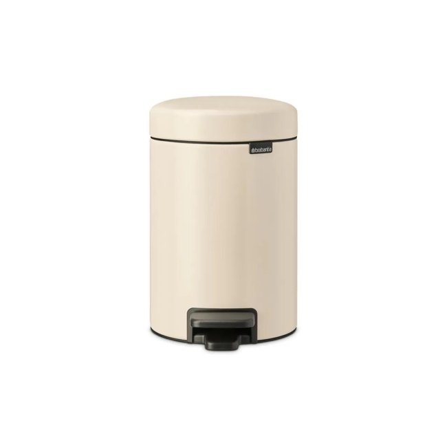 NewIcon Soft Beige Trash Can 3l