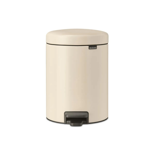 NewIcon Soft Beige Trash Can 5l