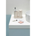 ReNew Soft Beige Set: Soap Dispenser + Mug + Stand - 3